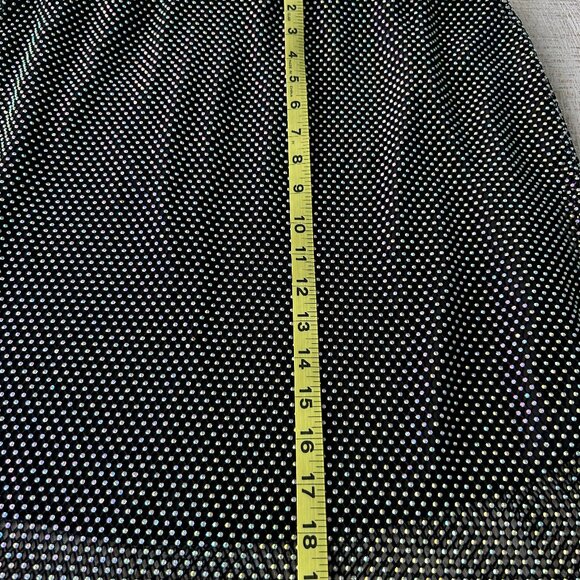 Miss Selfridge black diamante/beads mesh goth maxi skirt size 14 - Picture 7 of 11